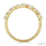 1 1/10 Ctw Mixed Shape Diamond Fashion Band in 14K Yellow Gold