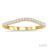 1/5 Ctw Round Cut Diamond Wedding Band in 14K Yellow Gold