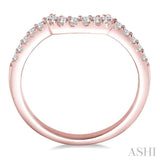 1/4 Ctw Round Diamond Wedding Band in 14K Rose Gold