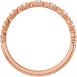 10K Rose Gold 1/6 CTW Natural Diamond Anniversary Band