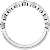 10K White Gold 3/4 CTW Natural Diamond Anniversary Band