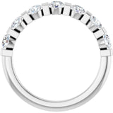 10K White Gold 7/8 CTW Natural Diamond Anniversary Band