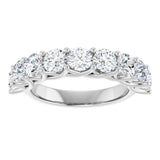 10K White Gold 2 3/8 CTW Natural Diamond Anniversary Band