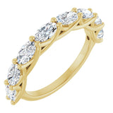 10K Yellow Gold 2 CTW Natural Diamond Anniversary Band