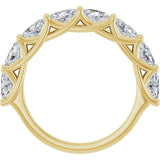 10K Yellow Gold 2 CTW Natural Diamond Anniversary Band