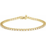 14K Yellow Gold 2 1/4 CTW Lab-Grown Diamond Line 7 1/4