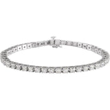 14K White Gold 5 CTW Lab-Grown Diamond Line 7 1/4