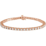 14K Rose Gold 5 CTW Lab-Grown Diamond Line 7 1/4