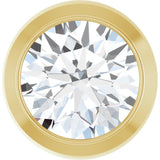 14K Yellow Gold 1/3 CT Natural Diamond Slide Pendant
