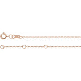 14K Rose Gold Natural Citrine Bezel-Set Solitaire 6 1/2-7 1/2" Bracelet