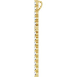 14K Yellow Gold 1 CTW Lab-Grown Diamond Cross Pendant