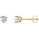 14K Yellow Gold 1/2 CTW Lab-Grown Diamond Earrings