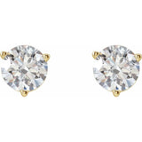 14K Yellow Gold 1/2 CTW Lab-Grown Diamond Earrings
