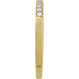 14K Yellow Gold 1/6 CTW Lab-Grown Diamond Stackable Ring