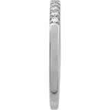14K White Gold 1/6 CTW Lab-Grown Diamond Stackable Ring