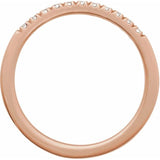 14K Rose Gold 1/6 CTW Lab-Grown Diamond Stackable Ring