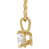 14K Yellow Gold 1/3 CTW Natural Diamond 18" Necklace