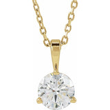 14K Yellow Gold 5/8 CTW Natural Diamond 18" Necklace