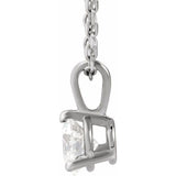 14K White Gold 1/3 CTW Lab-Grown Diamond 18" Necklace