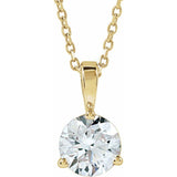 14K Yellow Gold 1 CTW Lab-Grown Diamond 18