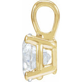 14K Yellow Gold 1 1/2 CT Lab-Grown Diamond Pendant