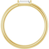 14K Yellow Gold 1/6 CTW  Natural Diamond Stackable Ring