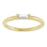 14K Yellow Gold 1/6 CTW  Natural Diamond Stackable Ring