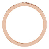 14K Rose Gold 1/3 CTW Natural Diamond Band
