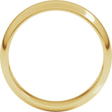 14K Yellow Gold 5 mm Half Round Band Size 6