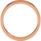 14K Rose Gold 5 mm Lightweight Comfort-Fit Flat Band Size 9