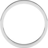 10K White Gold 3 mm Flat Band Size 7