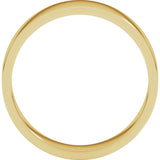 14K Yellow Gold 5 mm Flat Band Size 6.5