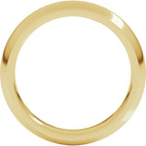 18K Yellow Gold 4 mm Comfort-Fit Half Round Band Size 8.5