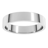 14K White Gold 4 mm Flat Band Size 8.5