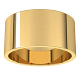 14K Yellow Gold 10 mm Flat Band Size 9.5