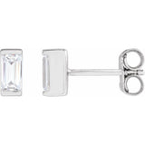 14K White Gold 3/8 CTW Lab-Grown Diamond Earrings