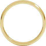 10K Yellow Gold 3.5 mm Lightweight Comfort-Fit Half Round Band Size 7