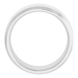 Platinum 9 mm Beveled-Edge Comfort-Fit Flat Band Size 12.5