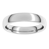 14K White Gold 4 mm Comfort-Fit European-Style Band Size 10