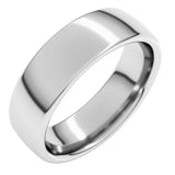 10K White Gold 6 mm Comfort-Fit European-Style Band Size 10