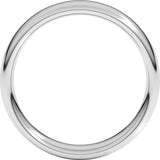 14K White Gold 5 mm Comfort-Fit European-Style Band Size 11.5