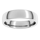 14K White Gold 5 mm Comfort-Fit European-Style Band Size 11.5