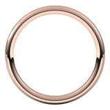14K Rose Gold 2 mm Comfort-Fit European-Style Band Size 7.5