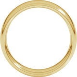 14K Yellow Gold 6 mm Comfort-Fit European-Style Band Size 7.5
