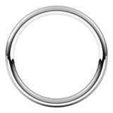 14K White Gold 2 mm Comfort-Fit European-Style Band Size 7