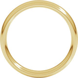 14K Yellow Gold 4 mm Comfort-Fit European-Style Band Size 7