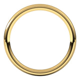 14K Yellow Gold 2 mm Comfort-Fit European-Style Band Size 8
