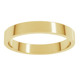 14K Yellow Gold 3 mm Flat Band Size 9