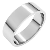 14K White Gold 6 mm Flat Band Size 7