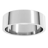 14K White Gold 6 mm Flat Band Size 7